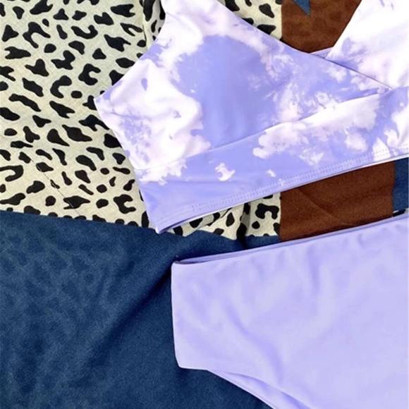 Tie Dye High Waist Bikini Beach Swimsuit - Picture 5 of 7